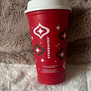 2/12$🌺New, Starbucks Festive Red and White Cup